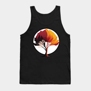 Fall Tree Sunset Tank Top